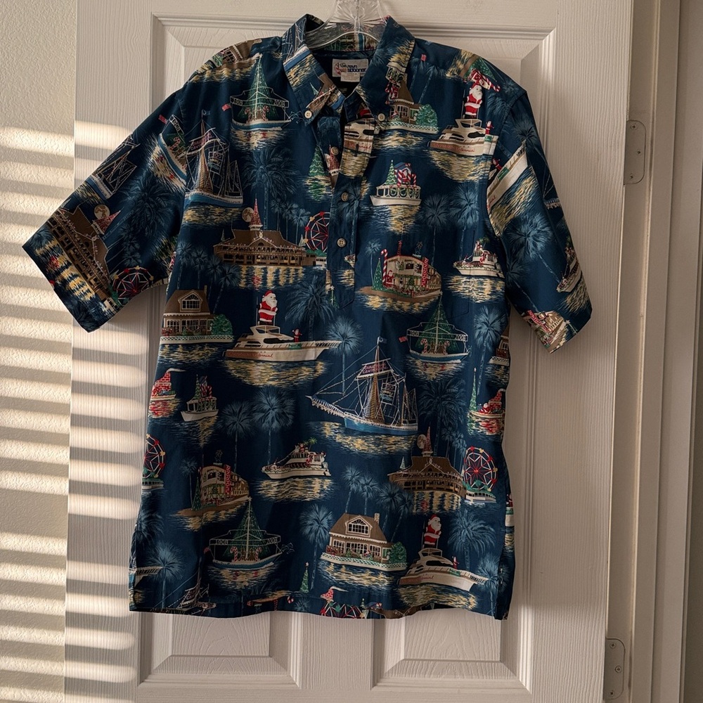 Reyn Spooner 2008 Christmas Boat Parade Shirt Size Large